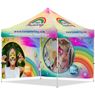 Coated Steel Sublimated Gazebo 3m x 3m - 2 Full-Wall Skins, VI-AM-229-D