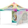 Coated Steel Sublimated Gazebo 3m x 3m - 2 Full-Wall Skins, VI-AM-229-D