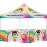 Coated Steel Sublimated Gazebo 3m x 3m - 4 Half-Wall Skins, VI-AM-233-D