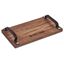 Serendipio Large Farm Style Wooden Tray with Leather Straps, HL-SD-154-B