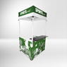 1x1 Aluminium Kiosk with Shelf, DIS-103