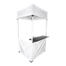 1x1 Aluminium Kiosk with Shelf, DIS-103