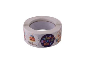500pcs Sticker Roll - Happy Birthday, ST373-HappyBirthday1