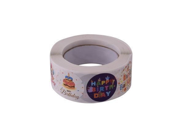 500pcs Sticker Roll - Happy Birthday, ST373-HappyBirthday1