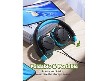 Mpow Che 1 Kids Wired Headset (Blue), BH385AL