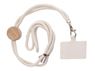 Bamboo Disc Cotton Cell Phone Holder, P2795C