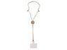 Bamboo Disc Cotton Cell Phone Holder, P2795C