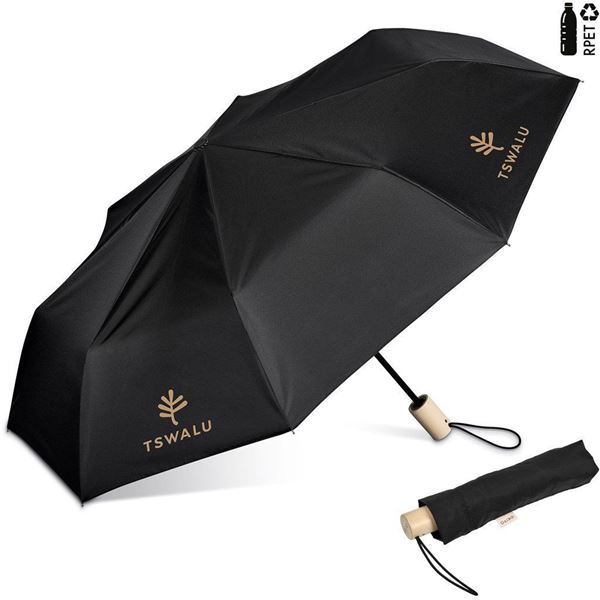 Okiyo Ameno Recycled PET Auto-Open Compact Umbrella, UM-OK-23-B