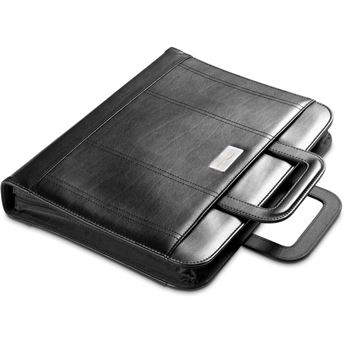 Obsidian A4 Zip-Around Drop-Handle Folder, FOLD-2117