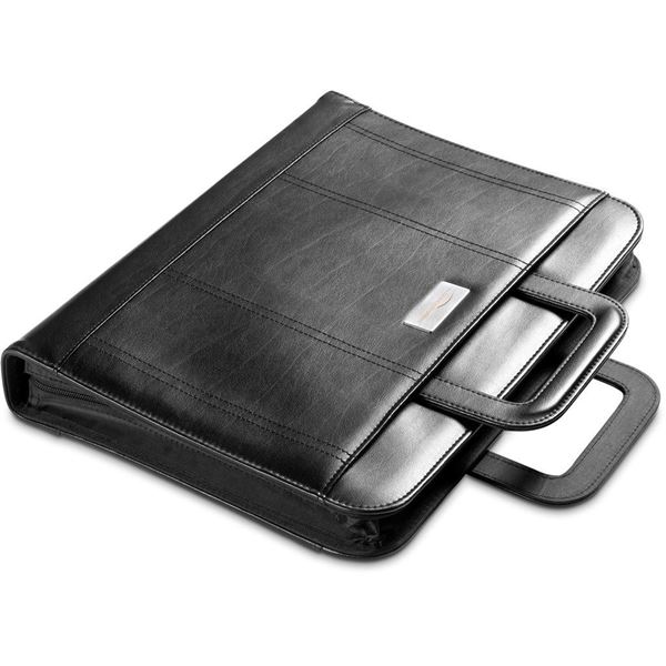 Obsidian A4 Zip-Around Drop-Handle Folder, FOLD-2117