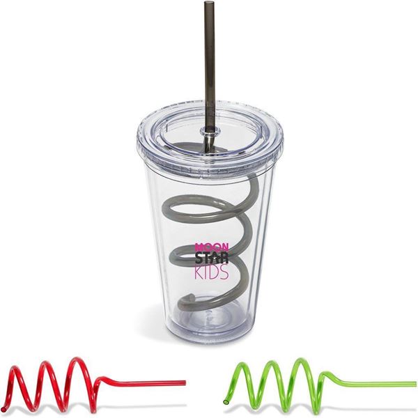 Malibu Tumbler & Twisty Straw Tumbler, DR-AM-189-B