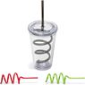 Malibu Tumbler & Twisty Straw Tumbler, DR-AM-189-B