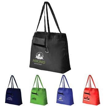 Foldable Tote With Carabiner, PP9266