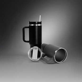 1.2L Double Walled Travel Mug with Straw, BD9002