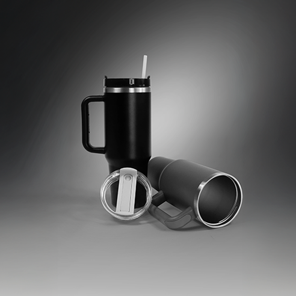 1.2L Double Walled Travel Mug with Straw, BD9002