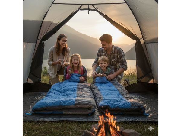 190T Waterproof Sleeping Bag (5 To -15 Degrees), P2557Eh