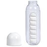 Altitude Vita-Stream Pill Box Plastic Water Bottle - 600ml, DR-AL-311-B