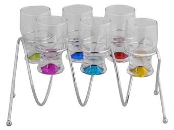 Spiral Stand & Shot Glasses, P2370