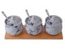 Marble Bamboo Canisters Set, P2631Set