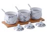 Marble Bamboo Canisters Set, P2631Set