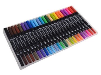 24-Piece Dual Tip Brush Pen Set, ST370-24Piece