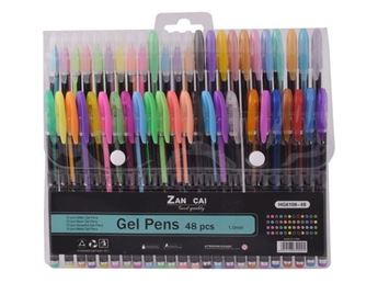 Shiny 48-Piece Gel Pens, ST366-48Piece