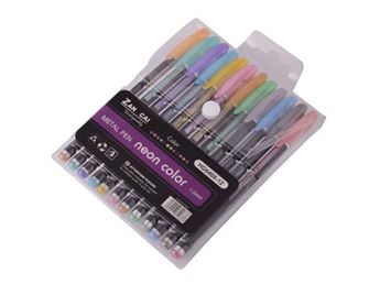 Metallic 12-Piece Gel Pens, ST366-12Piece