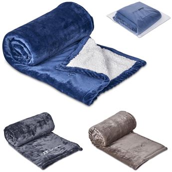 Serendipio Glacial Sherpa Fleece Blanket, GP-SD-134-B