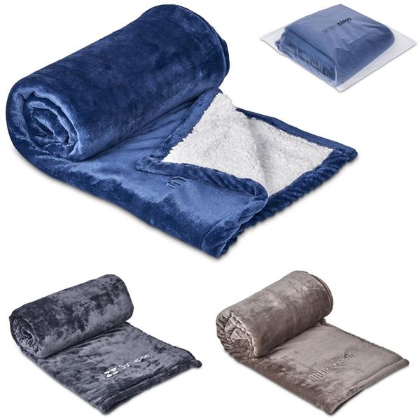 Serendipio Glacial Sherpa Fleece Blanket, GP-SD-134-B