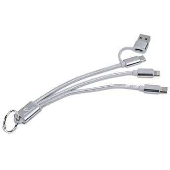 Altitude Chango 4-in-1 Charging cable - Silver, MT-AL-533-B