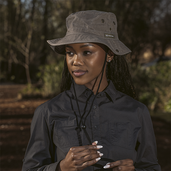 Heritage Washed Oil Skin Outdoor Hat, HRTG-ODH