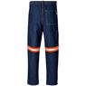Cast Premium 100% Cotton Denim Pants - Reflective Legs - Orange Tape, ALT-11172
