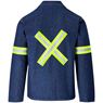 Cast Premium 100% Cotton Denim Jacket - Reflective Arms & Back - Yellow Tape, ALT-11163