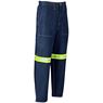 Cast Premium 100% Cotton Denim Pants - Reflective Legs - Yellow Tape, ALT-11171
