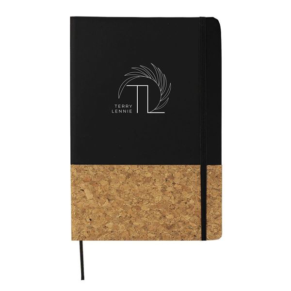 A5 Cork & PU Notebook, NB24022