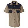 Mens Short Sleeve Serengeti 2-Tone Bush Shirt, ALT-SGMS