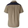 Mens Short Sleeve Serengeti 2-Tone Bush Shirt, ALT-SGMS