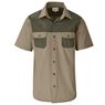 Mens Short Sleeve Serengeti 2-Tone Bush Shirt, ALT-SGMS