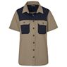 Ladies Short Sleeve Serengeti 2-Tone Bush Shirt, CW-AL-207-A