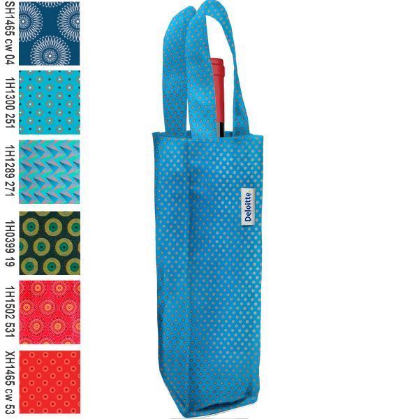 Shweshwe Wine Bag Single, SHWE209