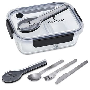 Serendipio Mealmate Lunch Box & Cutlery Set, GF-SD-1417-B