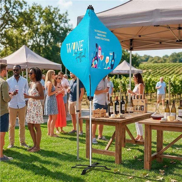 Lantern Banner with Light Weight Cross Base, VI-AM-255-D