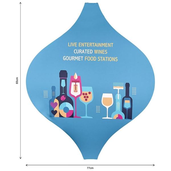 Lantern Banner with Light Weight Cross Base Skin, FB-AM-29-D