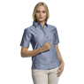 Oxford Blouse Short Sleeve Ladies, LL-OX