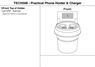 Practical Phone Holder Charger, TECH598