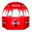 Octagon Event Kiosk With Canopy And Shelves, OCTAKIOWSH