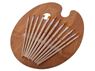 12-Piece Artist Paint Brushes & Pallet Set, ST369