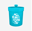Ice Bucket with Lid – Solid, 1324PP