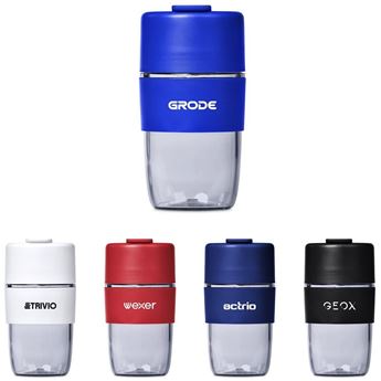 Kooshty Primo Plastic Coffee Tumbler - 400ml,  DR-KS-315-B