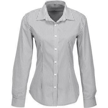 Ladies Long Sleeve Glenarbor Shirt - Grey, GP-7451-GY
